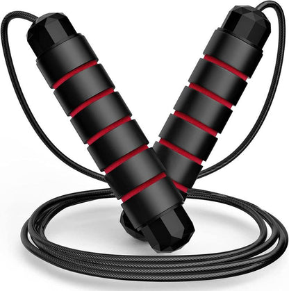 【2026 New Year'S Gift】Pro Speed Jump Rope with Tangle-Free Design Ball Bearing Swivel Quick-Adjust Ergonomic Grips for Home Gym Workout Equipment